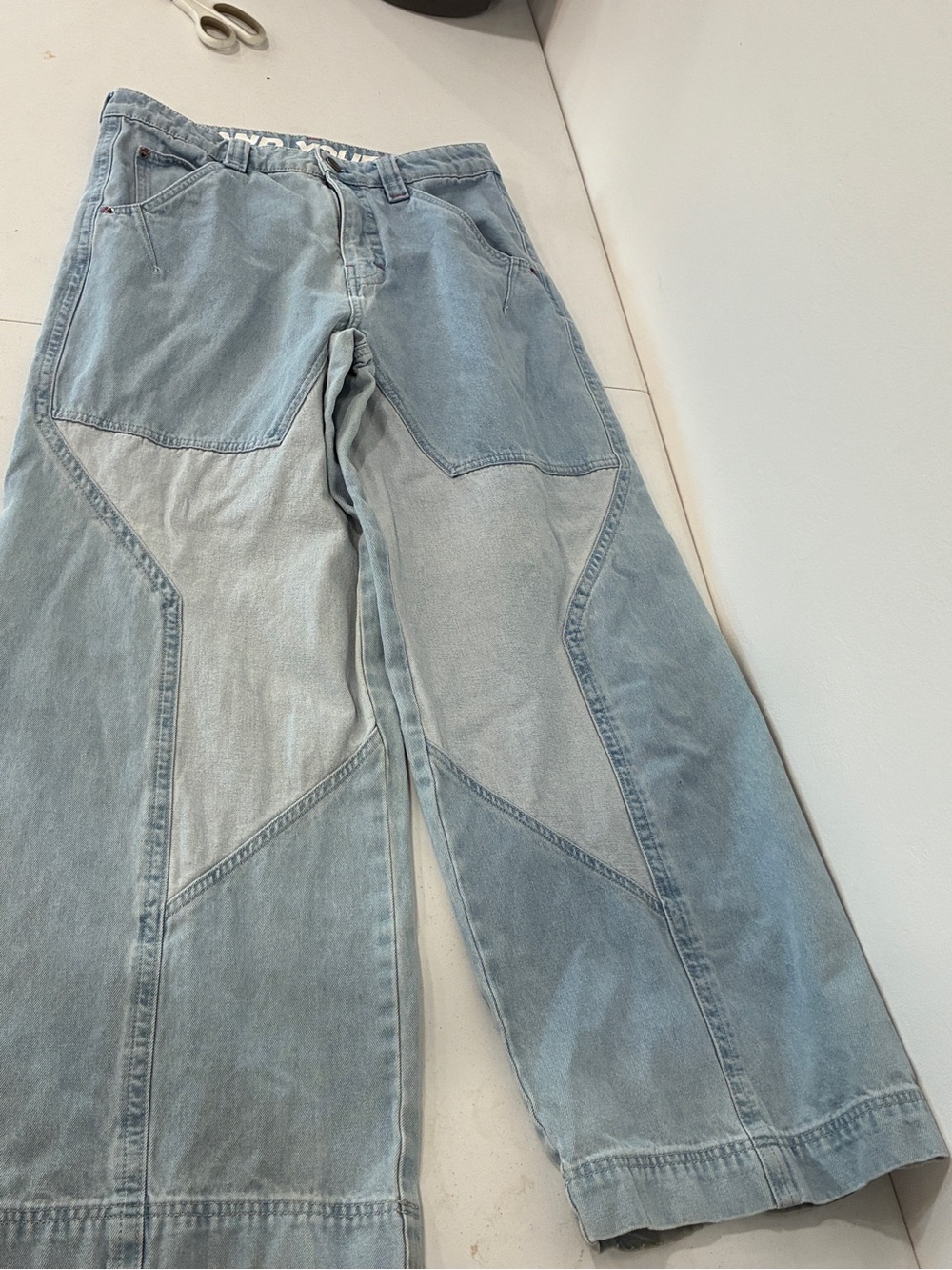A.Lab Star Mega Rave Wide Leg Skate Jeans Size 32